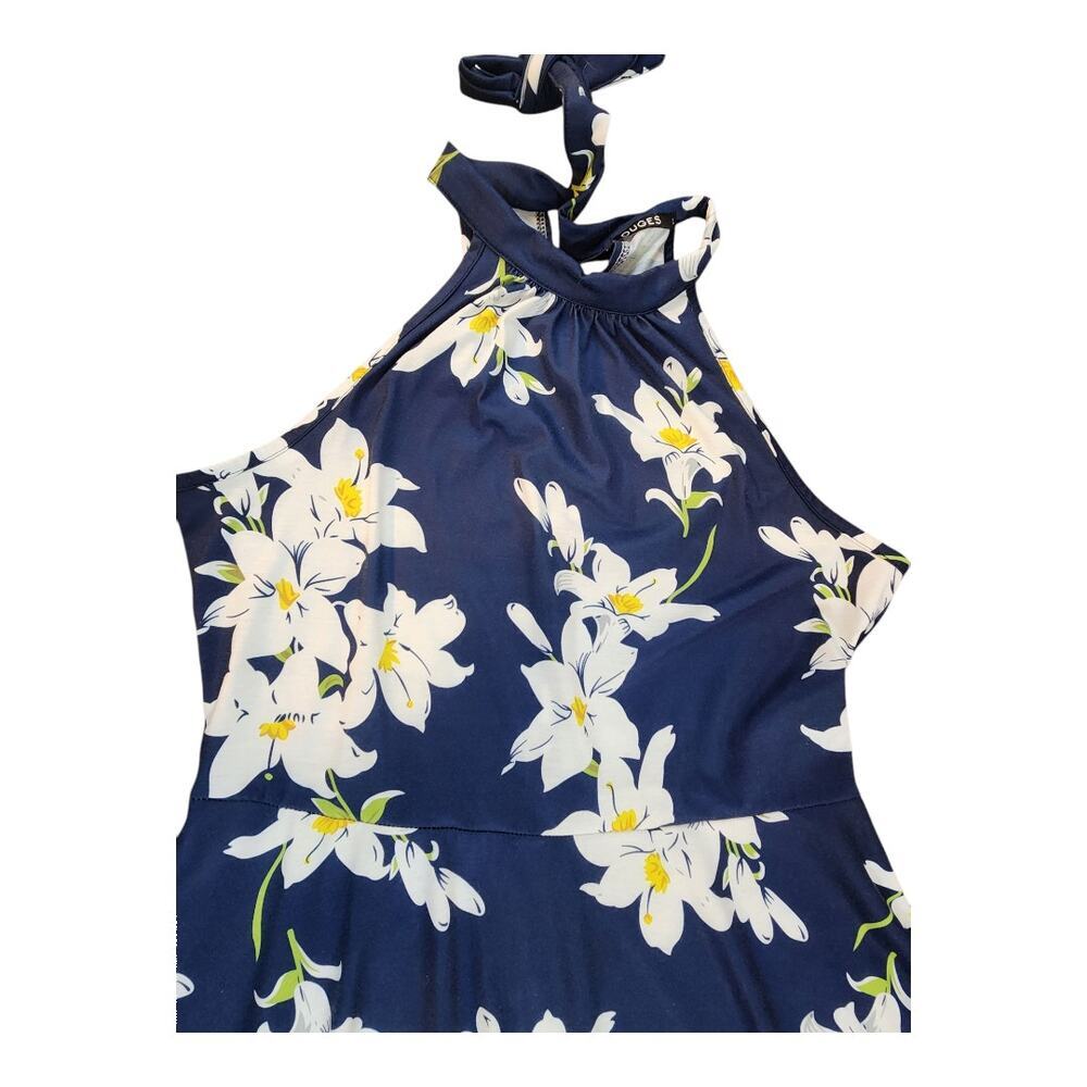 Ouges Womens Dress Sz Large Halter Sleeveless Flo… - image 6